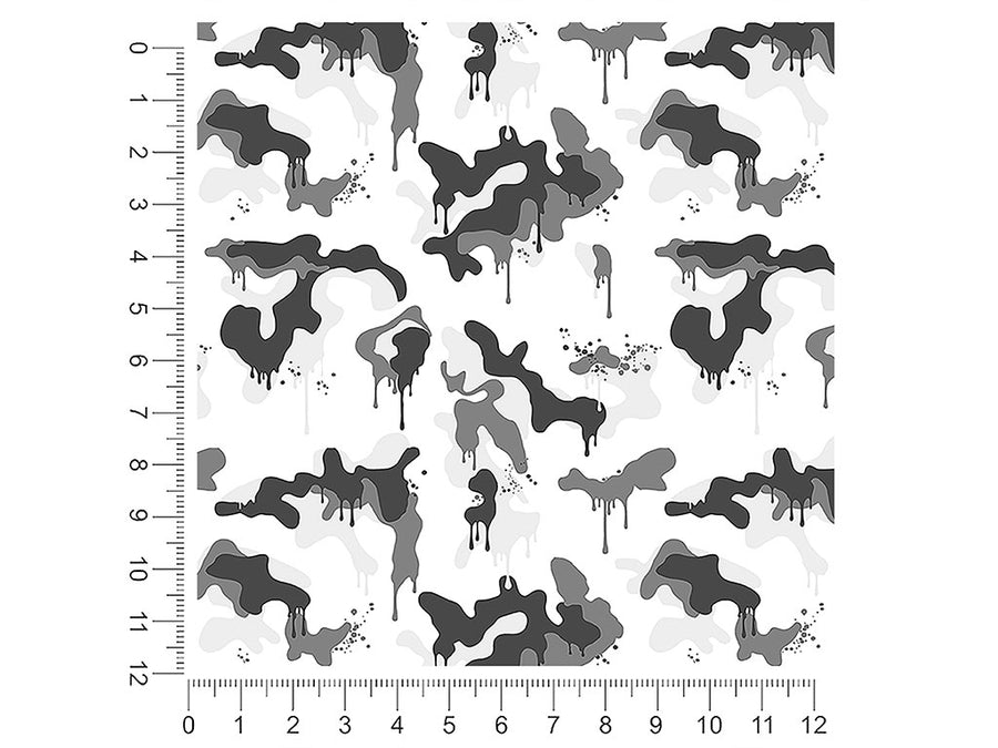 snow graffiti camouflage 1ft x 1ft Craft Sheets