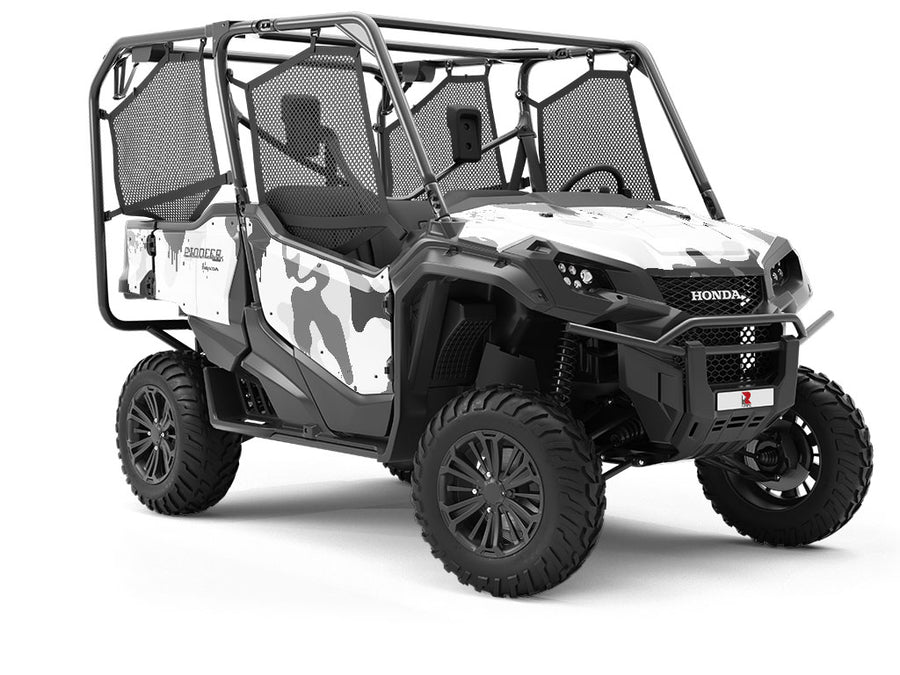 Snow Graffiti Camouflage Utility Vehicle Vinyl Wrap