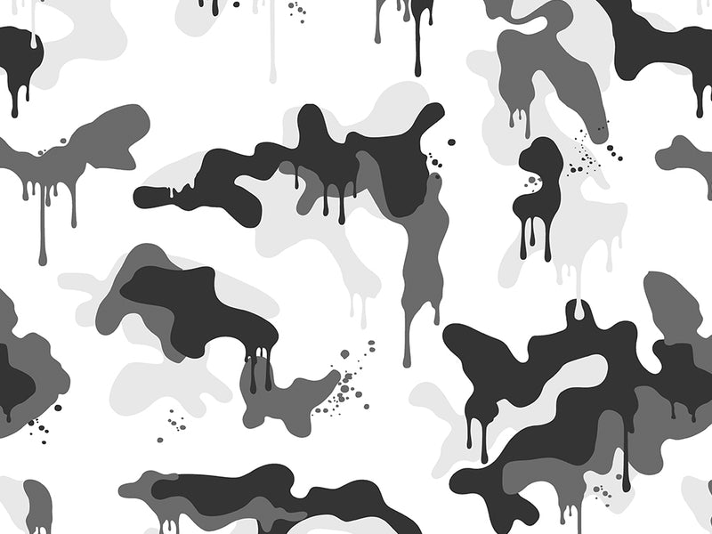 Snow Graffiti Camouflage Vinyl Wrap Pattern~Rwraps Series 914 Digitally Printed Vinyl Wrap~0