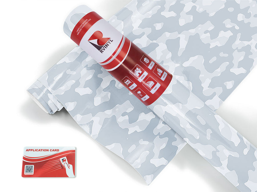 snowbound flecktarn camouflage Craft Vinyl Roll