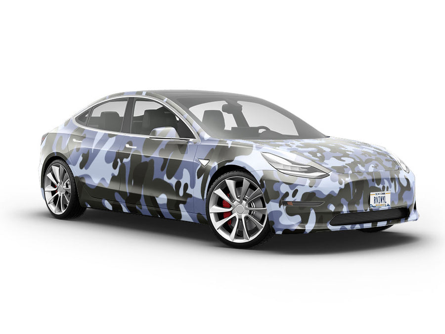 Snowdrift Flecktarn Camouflage Vehicle Vinyl Wrap