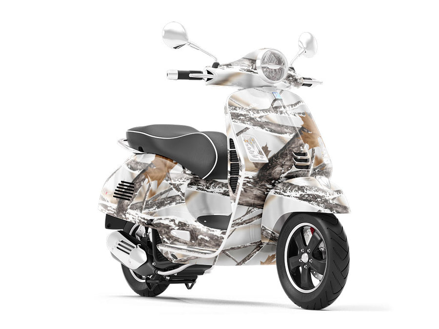 Snowstorm Camouflage Vespa Scooter Wrap Film