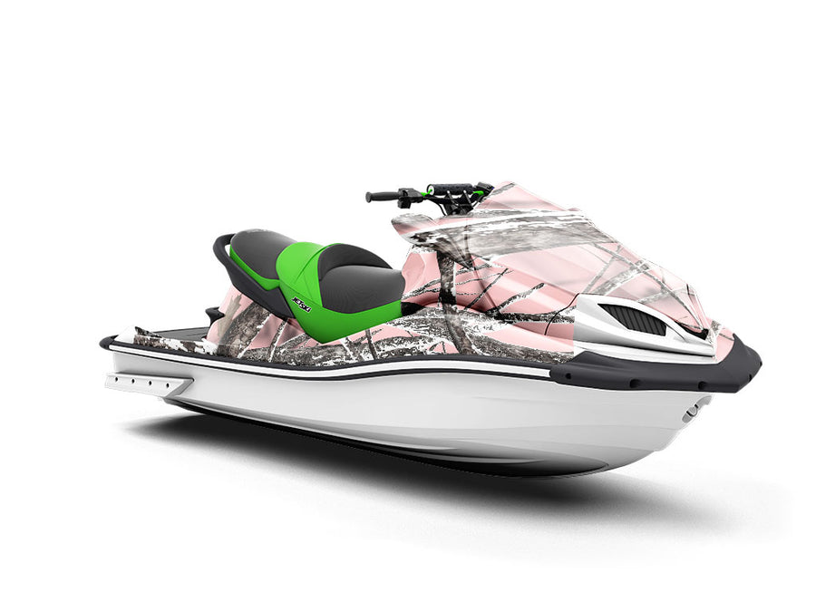 Snowstorm Pink Camouflage Jet Ski Vinyl Customized Wrap