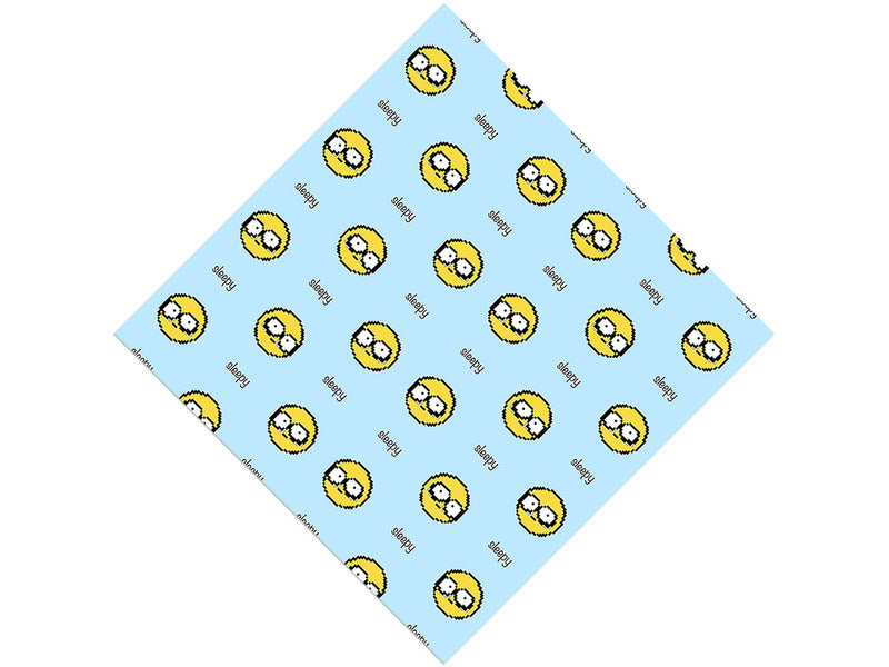 So Sleepy Emoji Vinyl Wrap Pattern