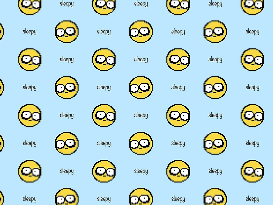 So Sleepy Emoji Vinyl Wrap Pattern~Rwraps Series 914 Digitally Printed Vinyl Wrap~0