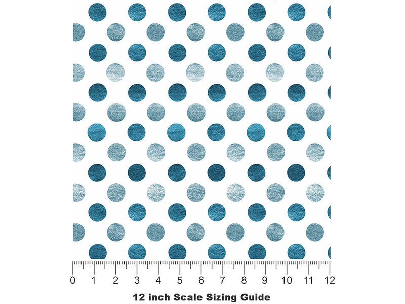 Soap Bubbles Polka Dot Vinyl Film Pattern Size 12 inch Scale~Rwraps Soap Bubbles Polka Dot Sizing Chart~2