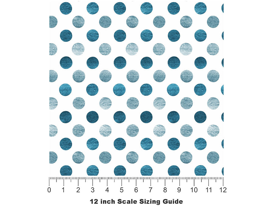 Soap Bubbles Polka Dot Vinyl Film Pattern Size 12 inch Scale~Rwraps Soap Bubbles Polka Dot Sizing Chart~2