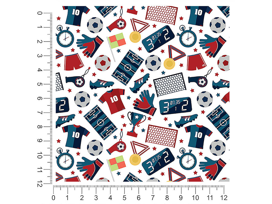 soccer gear sport 1ft x 1ft Craft Sheets