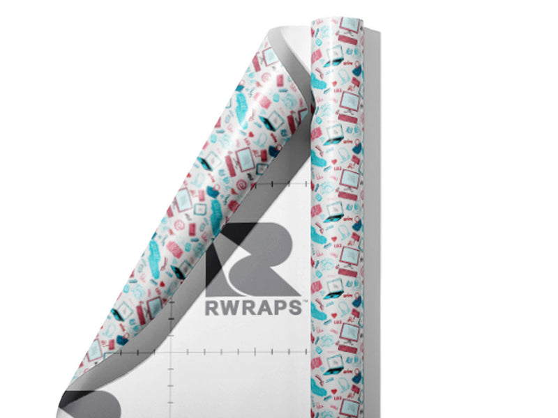 Social Tools Technology Wrap Film Sheets~Rwraps Series 914 Social Tools Technology Scrolled Sheet~4