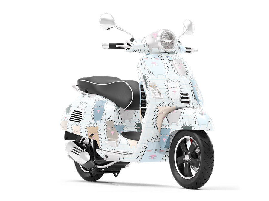 Socially Distanced Animal Vespa Scooter Wrap Film