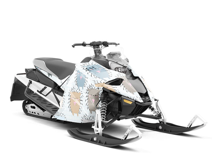 Socially Distanced Animal Custom Wrapped Snowmobile