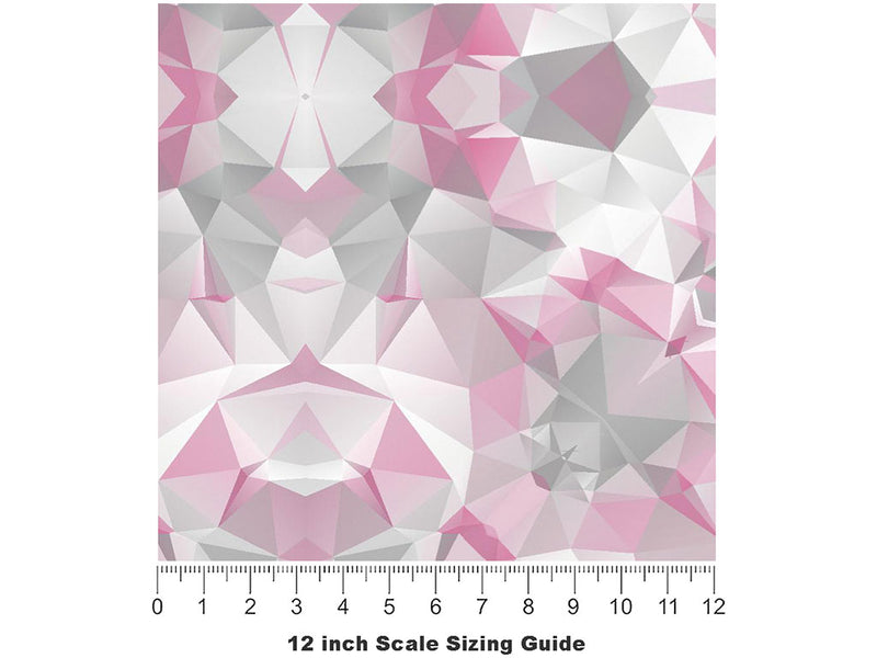 Soft Crush Tile Vinyl Film Pattern Size 12 inch Scale~Rwraps Soft Crush Tile Sizing Chart~3