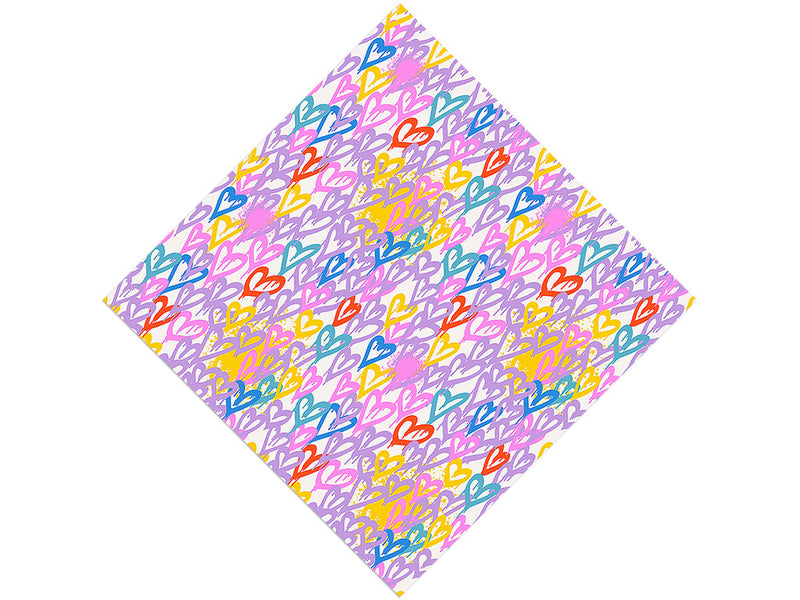 Soft Hearts Graffiti Vinyl Wrap Pattern