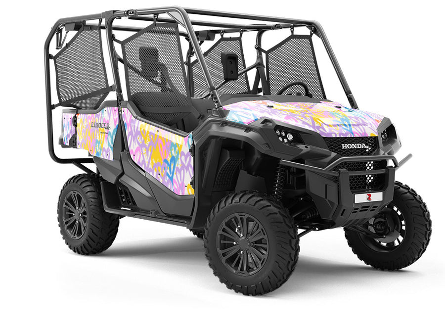 Soft Hearts Graffiti Utility Vehicle Vinyl Wrap