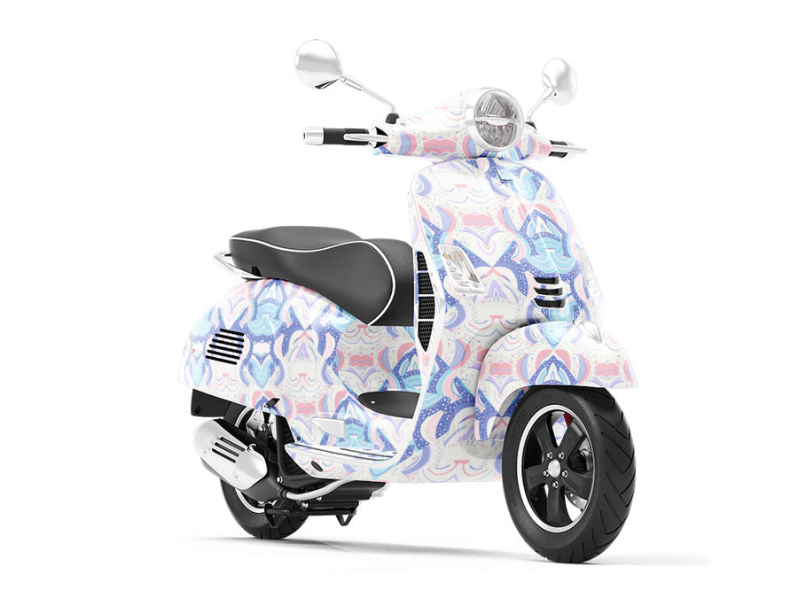 Soft Lullaby Art Deco Vespa Scooter Wrap Film