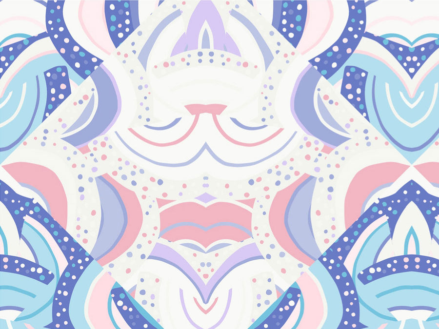 Soft Lullaby Art Deco Vinyl Wrap Pattern~Rwraps Series 914 Digitally Printed Vinyl Wrap~0