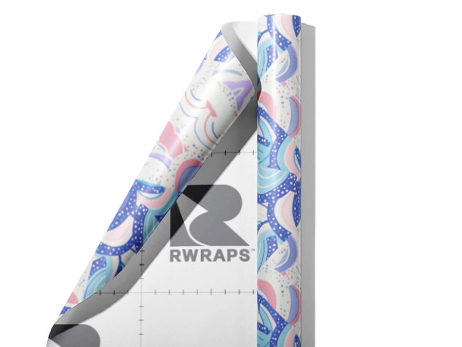 Soft Lullaby Art Deco Wrap Film Sheets~Rwraps Series 914 Soft Lullaby Art Deco Scrolled Sheet~3