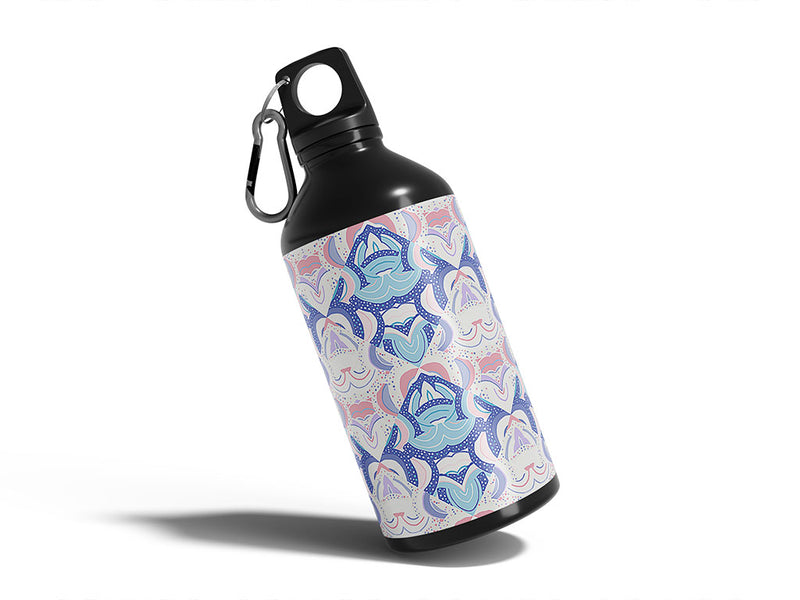 soft lullaby art deco Water Bottle DIY Stickers