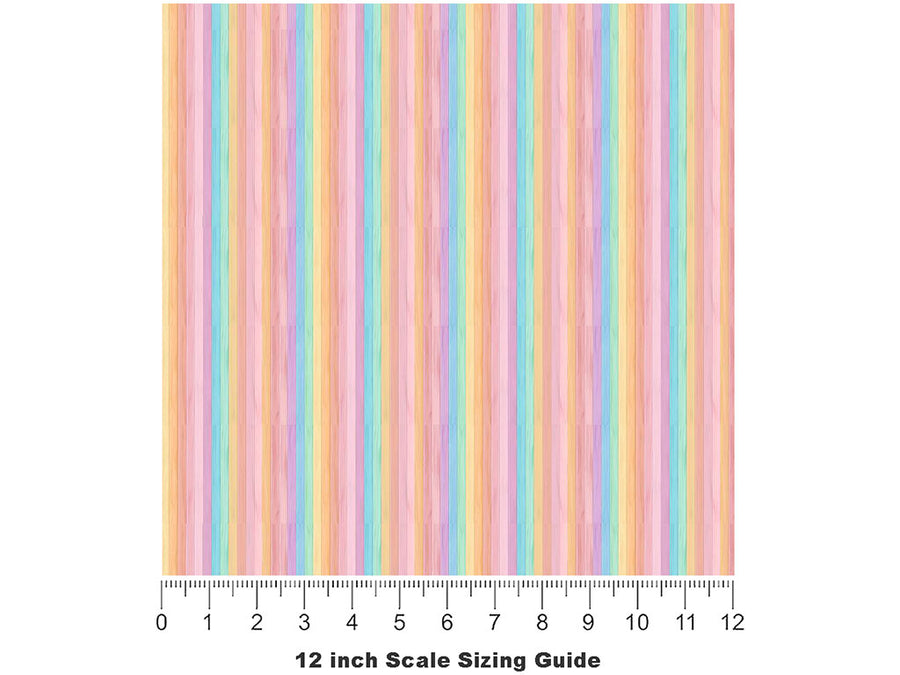Soft Pastel Wood Plank Vinyl Film Pattern Size 12 inch Scale~Rwraps Soft Pastel Wood Plank Sizing Chart~3