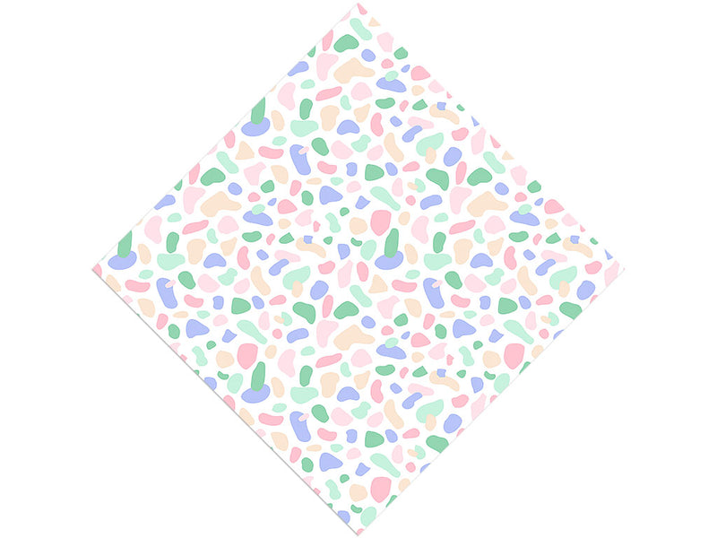 Soft Rainbow Cobblestone Vinyl Wrap Pattern