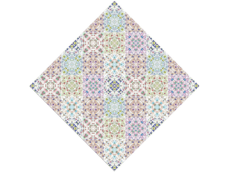 Soft Rainbow Tile Vinyl Wrap Pattern
