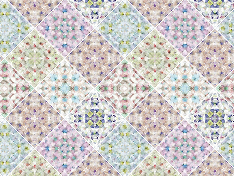 Soft Rainbow Tile Vinyl Wrap Pattern~Rwraps Series 914 Digitally Printed Vinyl Wrap~0