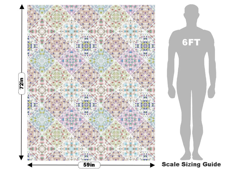 Soft Rainbow Tile Vehicle Wrap Scale~Rwraps Series 914 Soft Rainbow Tile Measurements~2