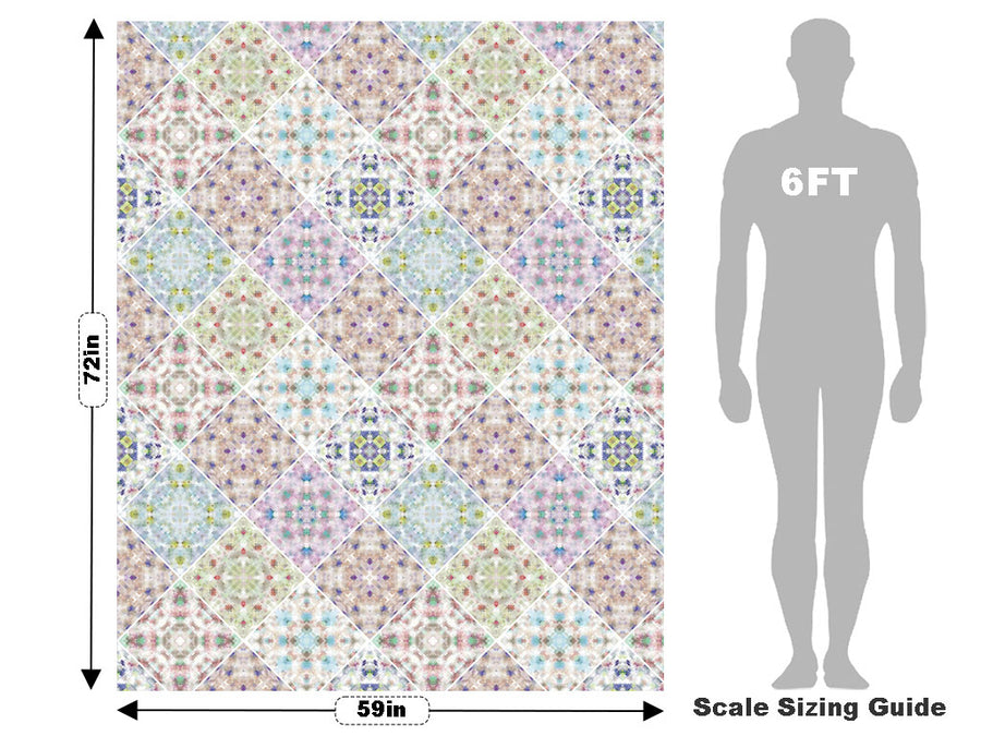 Soft Rainbow Tile Vehicle Wrap Scale~Rwraps Series 914 Soft Rainbow Tile Measurements~2