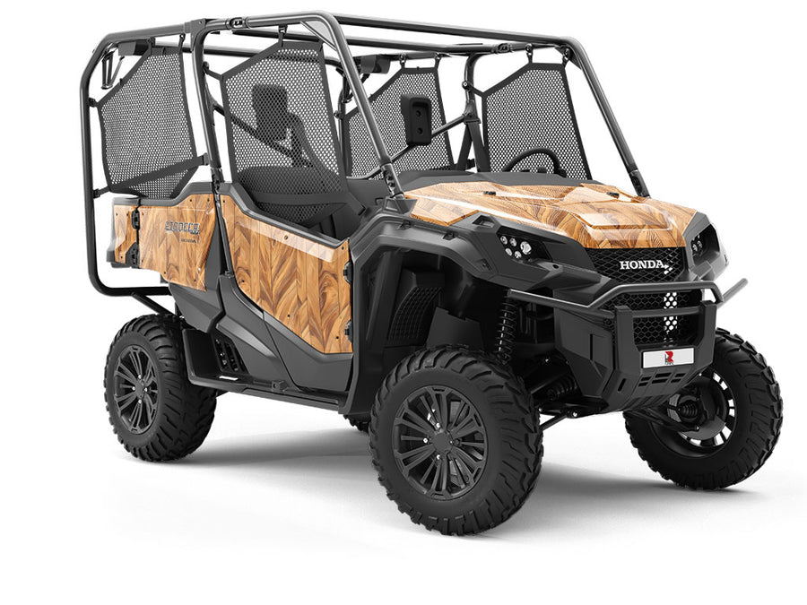 Soft Splendor Wood Plank Utility Vehicle Vinyl Wrap