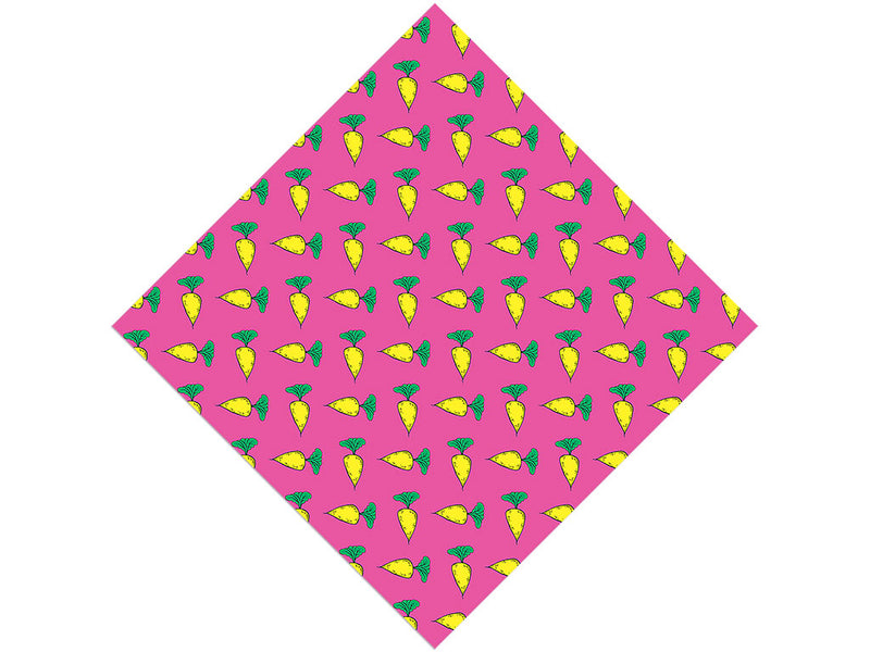 Solar Yellow Vegetable Vinyl Wrap Pattern