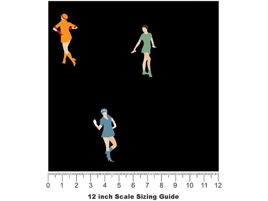 Solo Dance Hobby Vinyl Film Pattern Size 12 inch Scale~Rwraps Solo Dance Hobby Sizing Chart~2