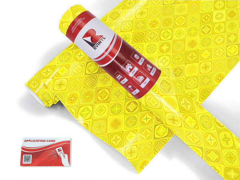 sour lemon mosaic Craft Vinyl Roll