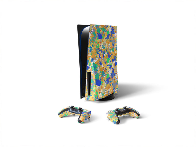 sour times paint splatter Sony PS5 DIY Skin