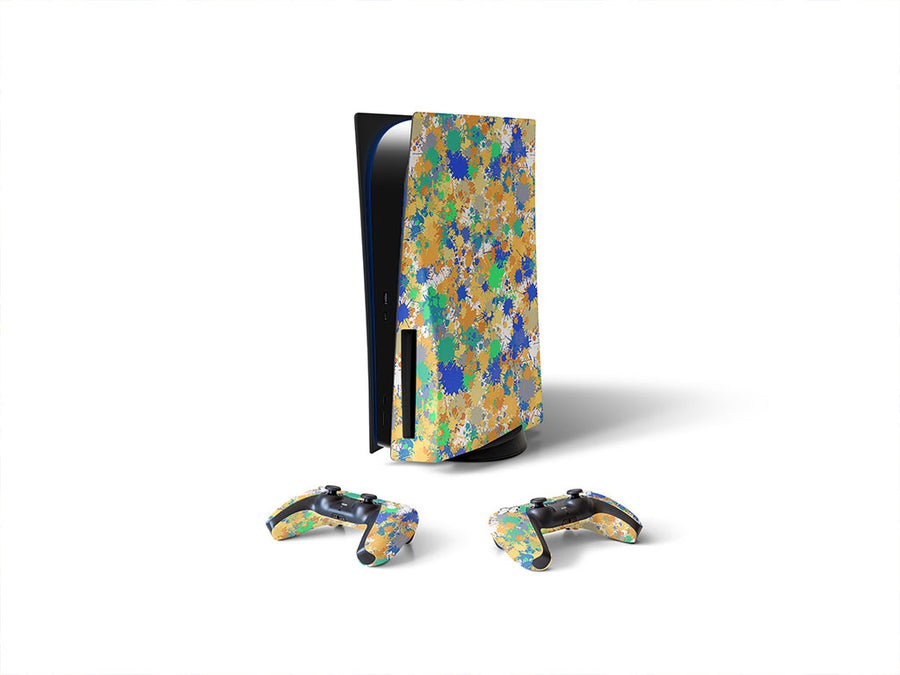 sour times paint splatter Sony PS5 DIY Skin