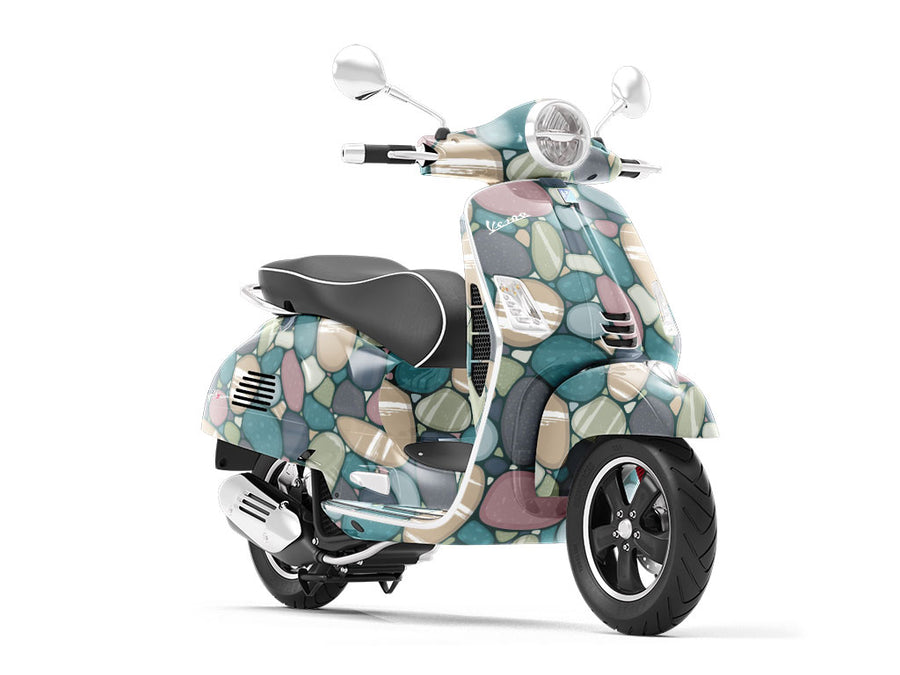 Souvenir Selection Cobblestone Vespa Scooter Wrap Film