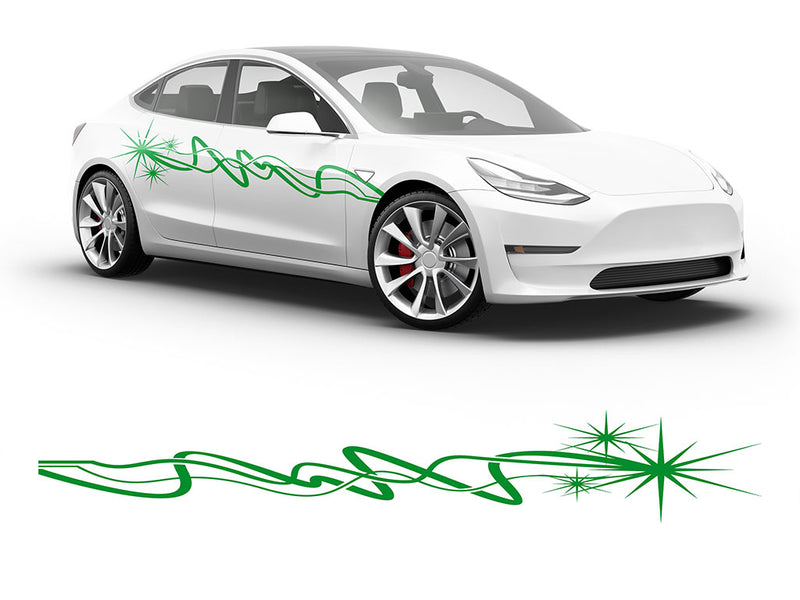 3M Bright Green Sparkle Body Graphic~Full Side Auto Decal Kit~0