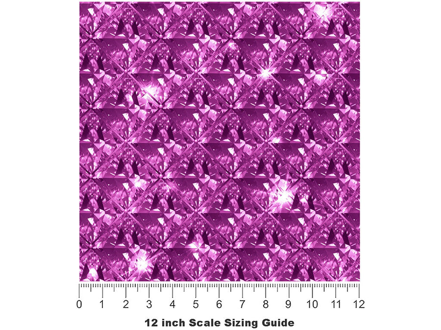 Sparkling Royals Gemstone Vinyl Film Pattern Size 12 inch Scale~Rwraps Sparkling Royals Gemstone Sizing Chart~2