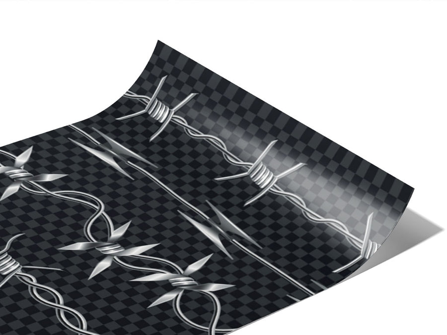 Spiked Variations Barbed Wire Vinyl Wraps~Rwraps Series 914 Digitally Printed Vinyl Wrap~0