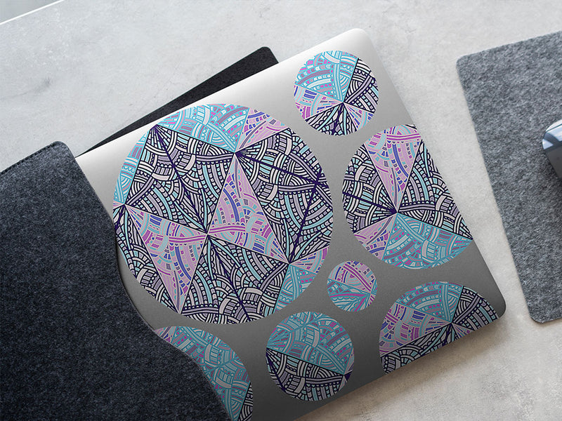 spinning hourglass art deco DIY Laptop Stickers