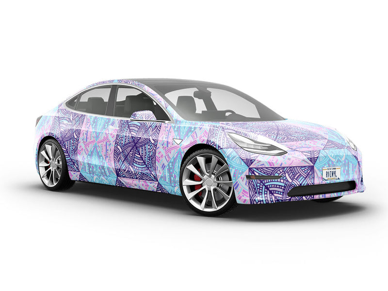 Spinning Hourglass Art Deco Vehicle Vinyl Wrap