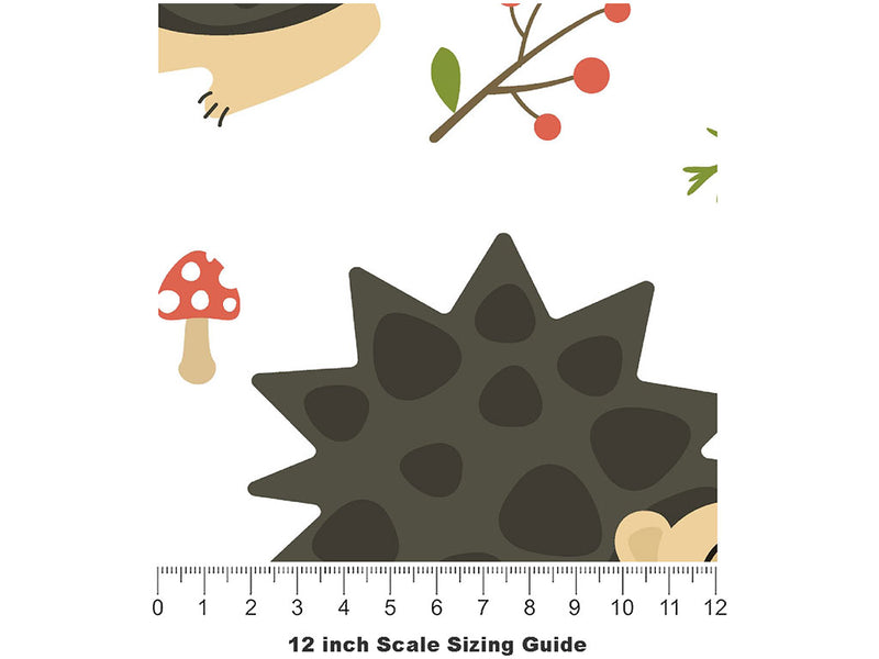 Spiny Protectors Animal Vinyl Film Pattern Size 12 inch Scale~Rwraps Spiny Protectors Animal Sizing Chart~2