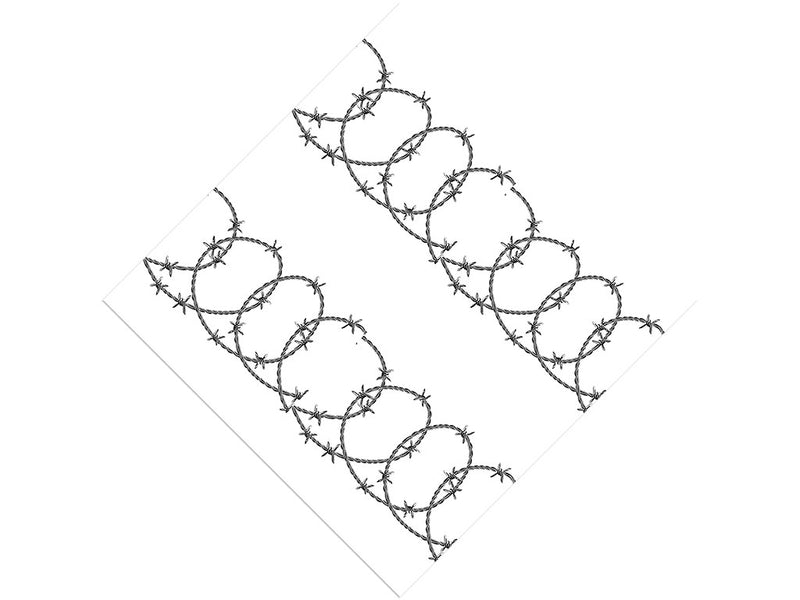 Spiraling Ross Barbed Wire Vinyl Wrap Pattern