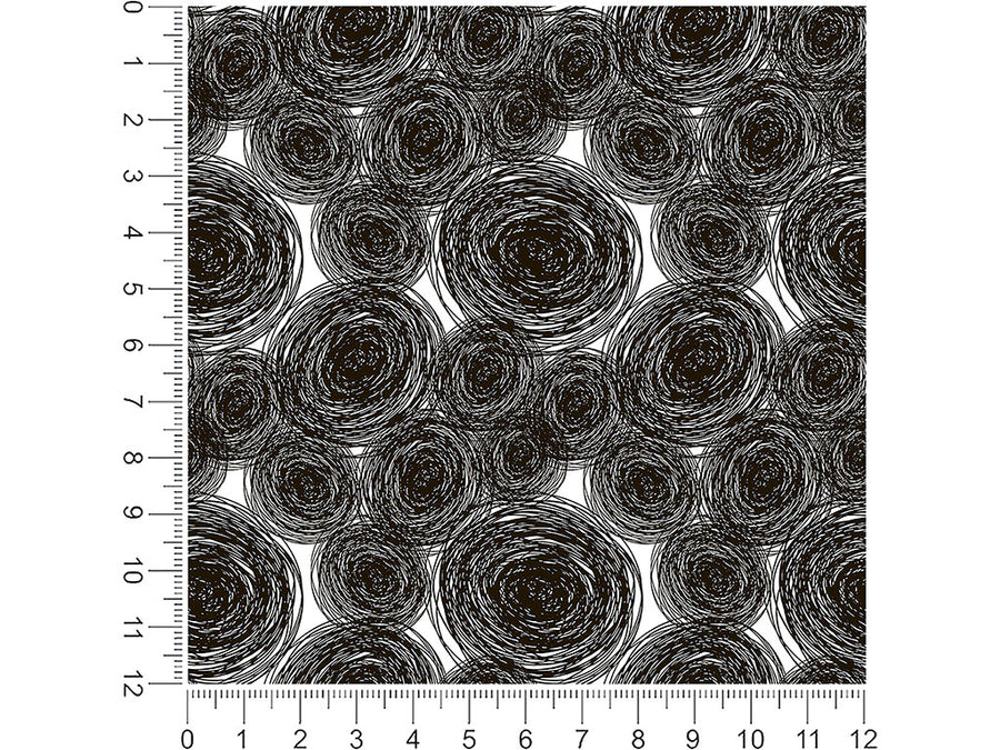 spiraling thoughts abstract geometric 1ft x 1ft Craft Sheets