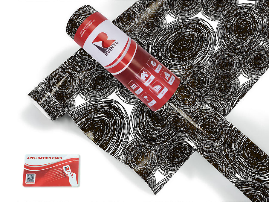 spiraling thoughts abstract geometric Craft Vinyl Roll