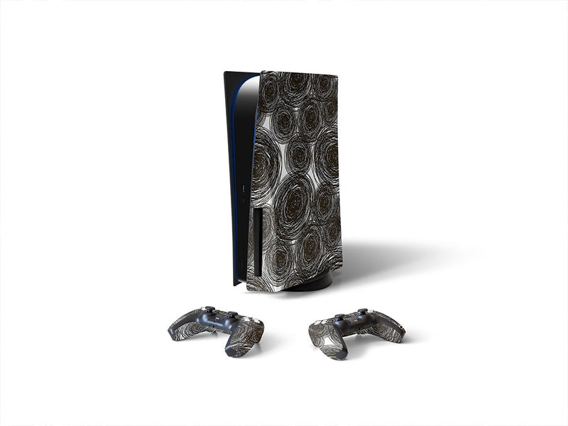 spiraling thoughts abstract geometric Sony PS5 DIY Skin