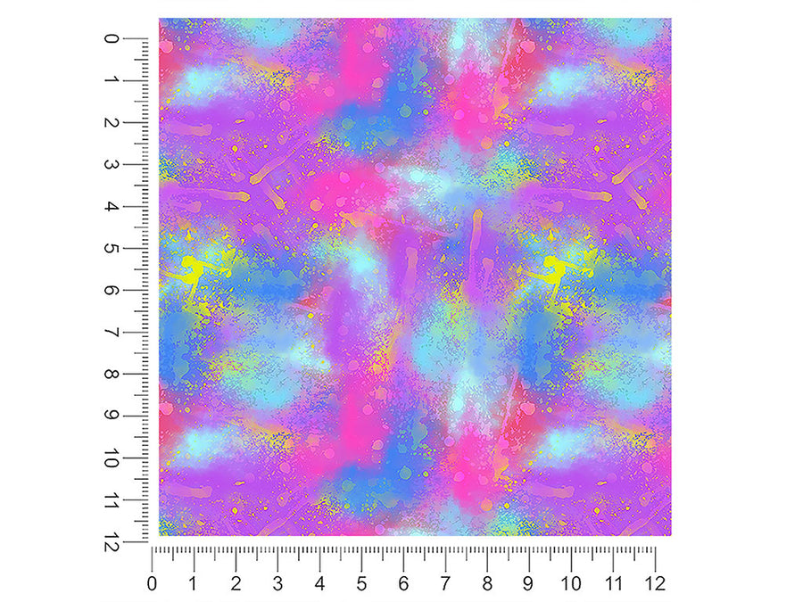 splattered fantasy tie dye 1ft x 1ft Craft Sheets