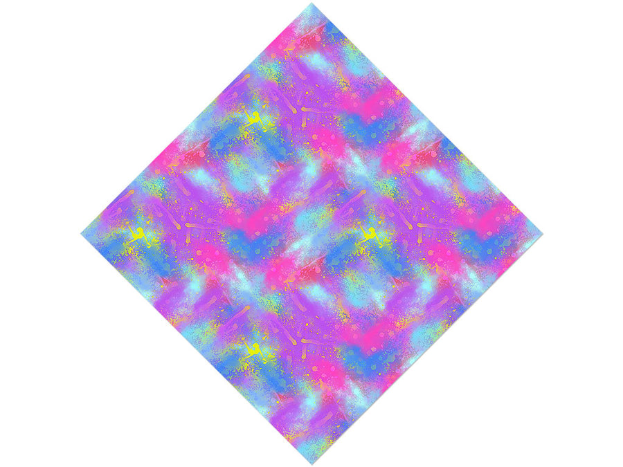 Splattered Fantasy Tie Dye Vinyl Wrap Pattern