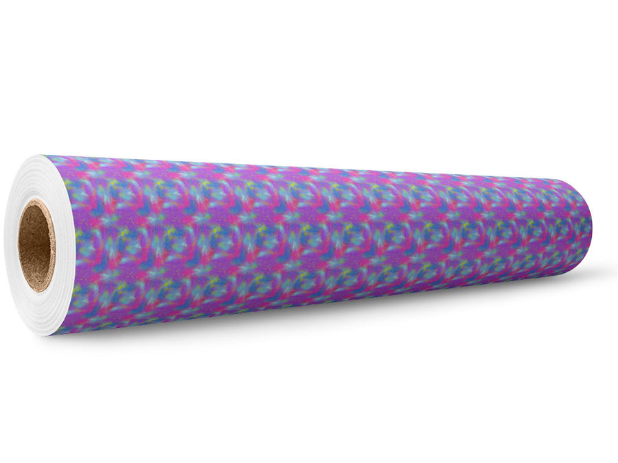 Splattered Fantasy Tie Dye Wrap Film Wholesale Roll~Rwraps Series 914 Digitally Printed Vinyl Roll~5