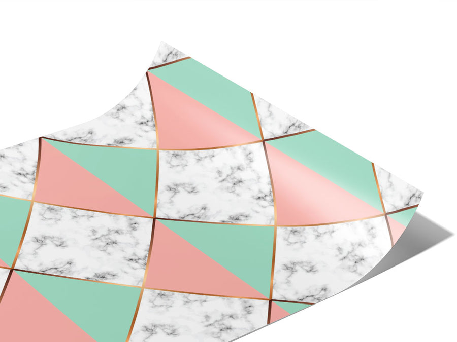 Split Diamonds Tile Vinyl Wraps~Rwraps Series 914 Digitally Printed Vinyl Wrap~1