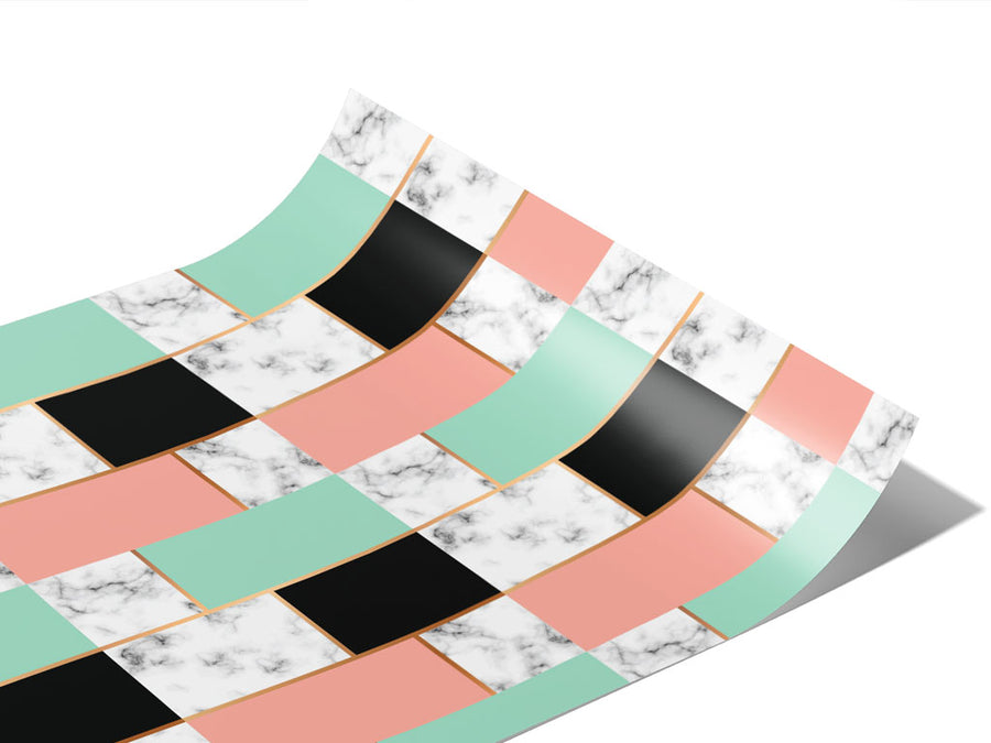 Split Panels Tile Vinyl Wraps~Rwraps Series 914 Digitally Printed Vinyl Wrap~1